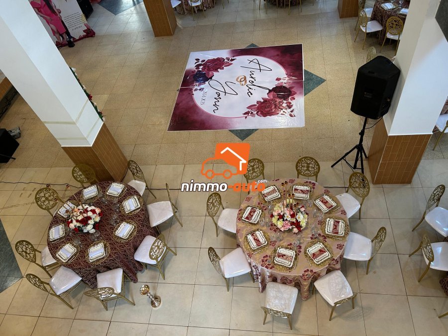 Excellente salle de fête vide avec 500 places et une suite offerte avec parking sécurisé