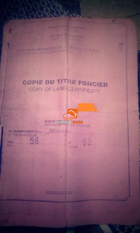 Terrain titré à vendre à BOMONO à Nkonsamba