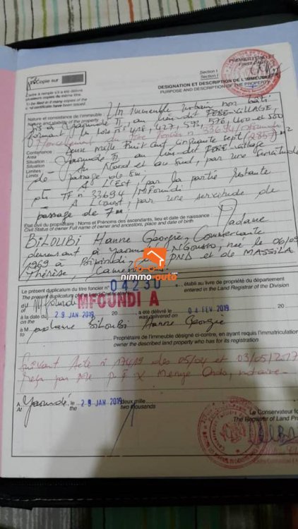 Terrain à vendre à Febe village