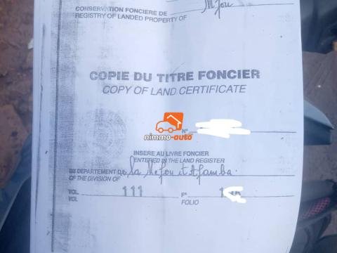Terrain titré à vendre à Odza plaque LNB