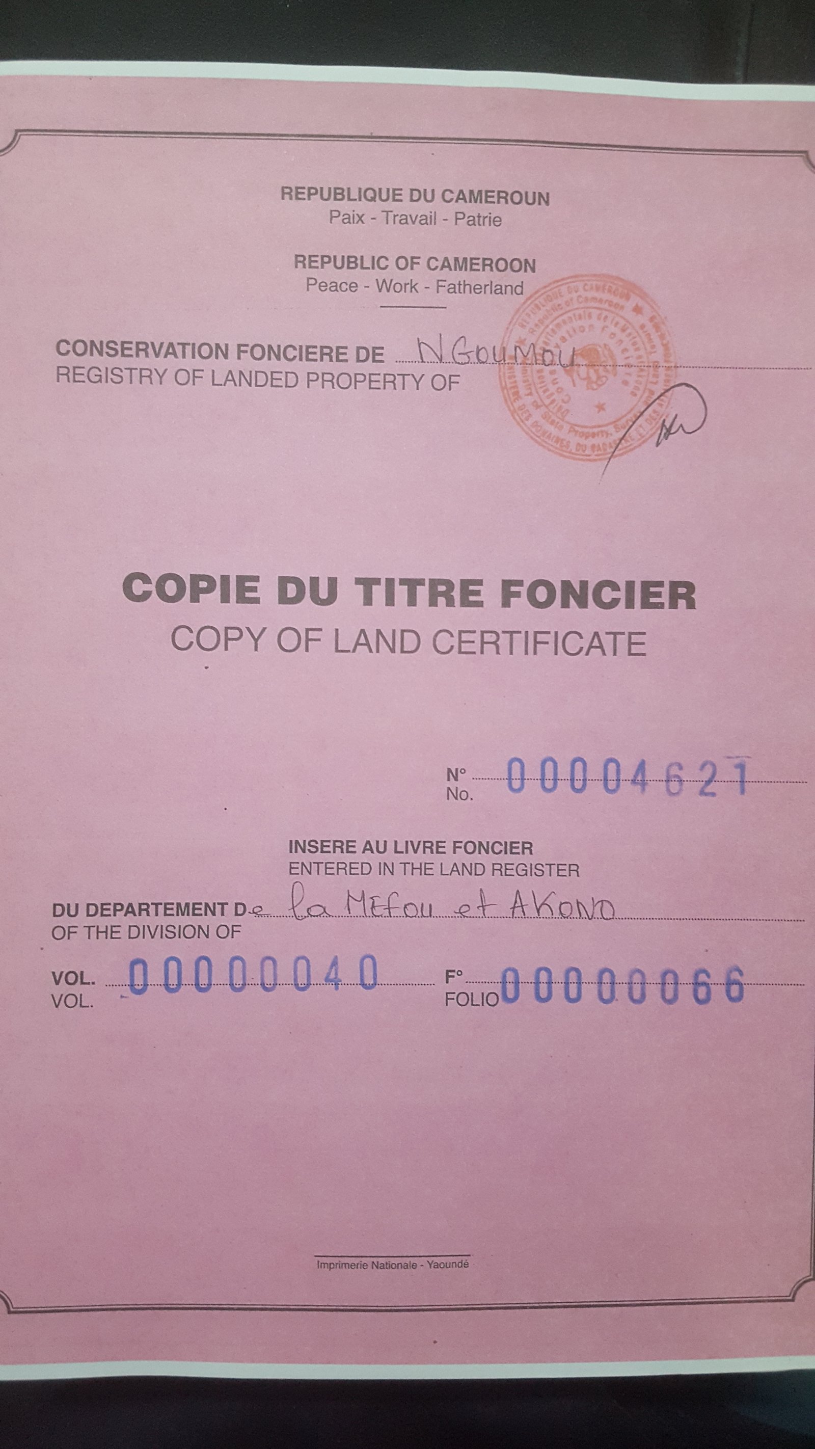 Mbankomo, au lieu-dit Binguela, entre Cana Bois et l'hôtel United
